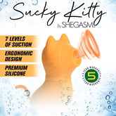 Sucky Kitty 7X Clitoral Stimulator Orange STIMULATORS